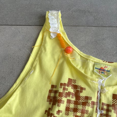 camisole タンクトップ　イエロー