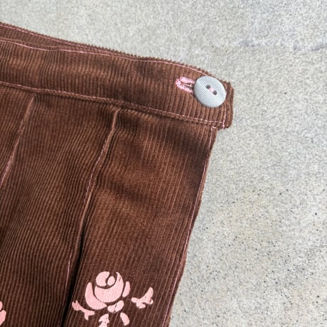 hanasugiyama受注アイテム/8.rose print skirt