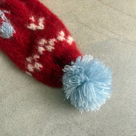 hanasugiyama受注アイテム/15.lovely muffler/red