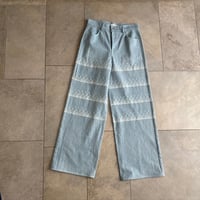 Wide trace denim