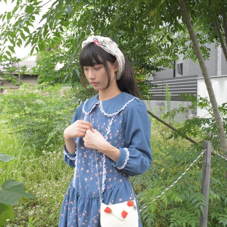 hanasugiyama受注アイテム/11.lovely all-over print dress