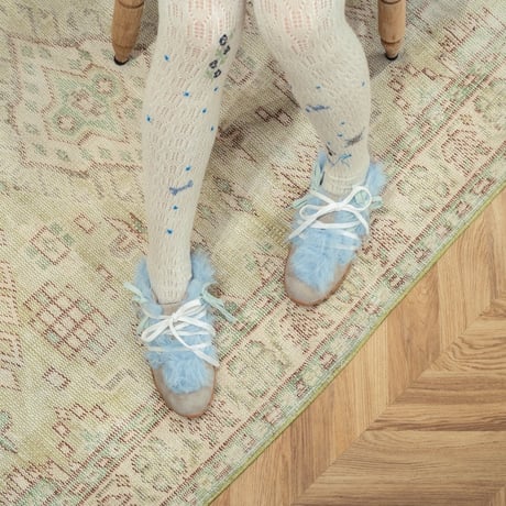 sneaker/Double bow monster blue