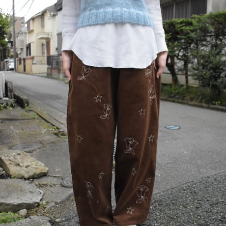 hanasugiyama受注アイテム/7.fellings stich pants