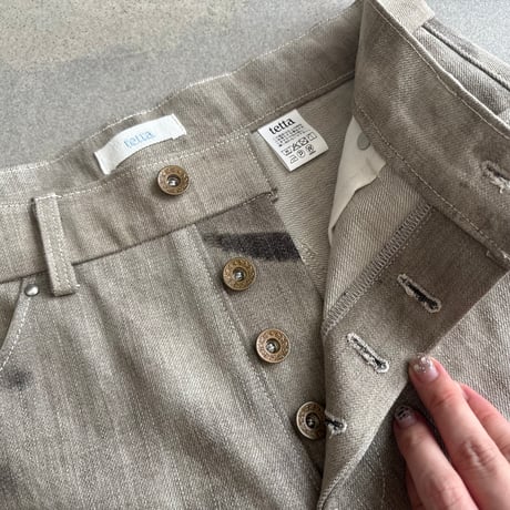 Trace Half Denim Lサイズ