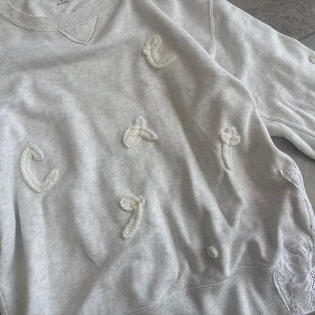 printed knit sweat