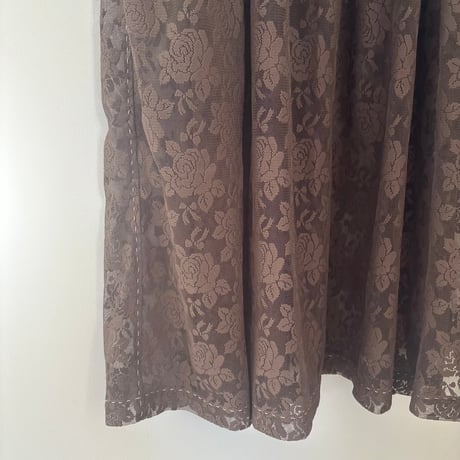ribbon dress brown