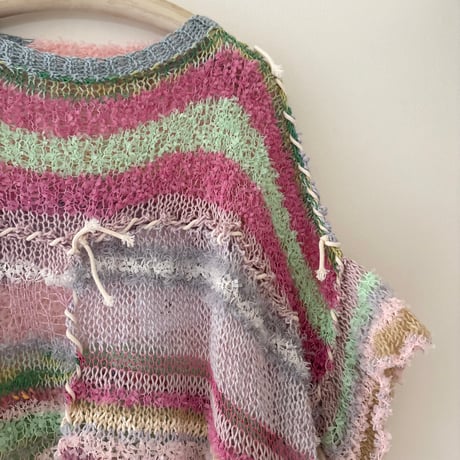 wave knot sweater short sleeve