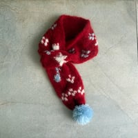 hanasugiyama受注アイテム/15.lovely muffler/red