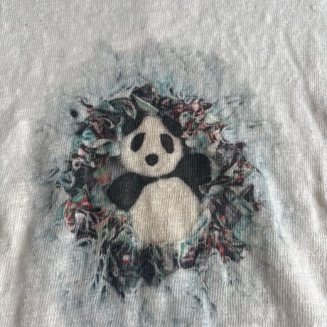 リースプリントTシャツ　パンダ