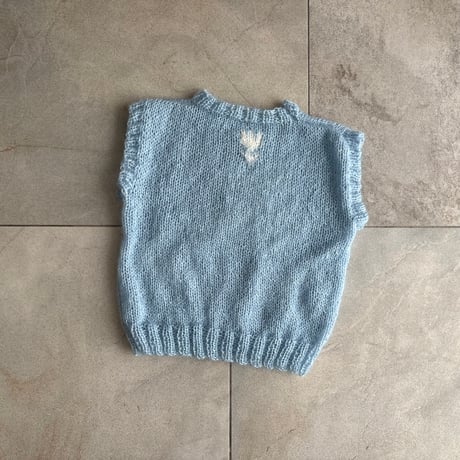 hanasugiyama受注アイテム/3.kitty trears knit vest