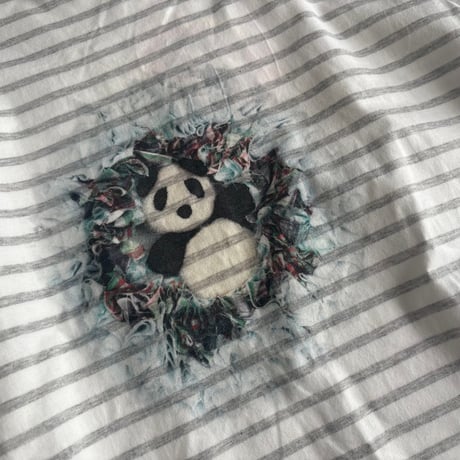 リースプリントTシャツ　パンダ