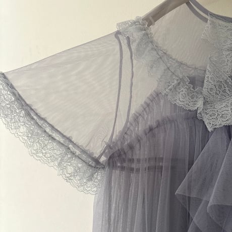 tulle dress グレー