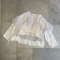チュールカーディガン