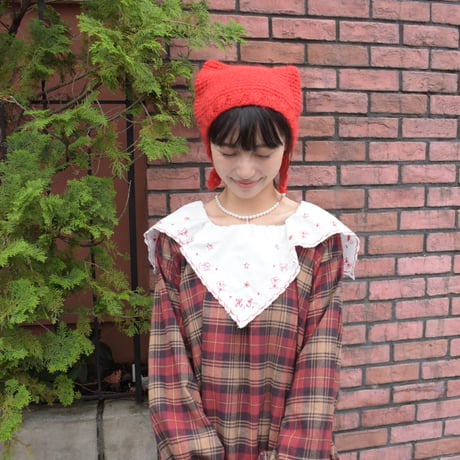 hanasugiyama受注アイテム/20.cat knit cap