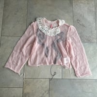 flower shadow knit jumper