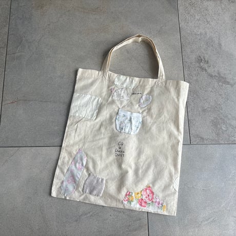 Upcycled Meow Cotton Bag(d)