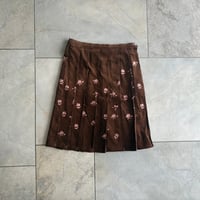 hanasugiyama受注アイテム/8.rose print skirt