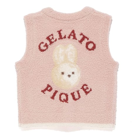 【 gelato pique 】PKNT264446 KIDSｱﾆﾏﾙﾌﾞﾚｯﾄﾞJQDﾍﾞｽﾄ PNK (size 90,110)