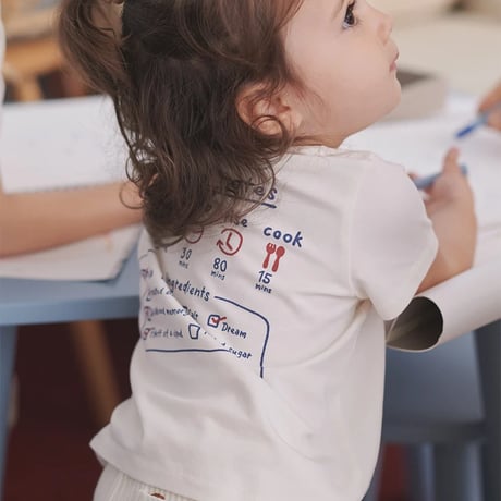 【 gelato pique 】PBCT264478 BABYｱﾆﾏﾙﾌﾞﾚｯﾄﾞﾜﾝﾎﾟｲﾝﾄTｼｬﾂ CRM (size 80)