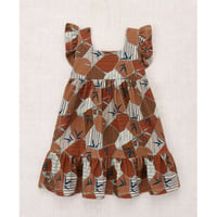 【Misha&Puff】 RUFFLE SLEEVE DRESS (ROSE GOLD KYOTO)
