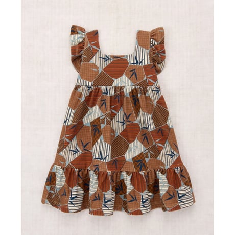 【Misha&Puff】 RUFFLE SLEEVE DRESS (ROSE GOLD KYOTO)
