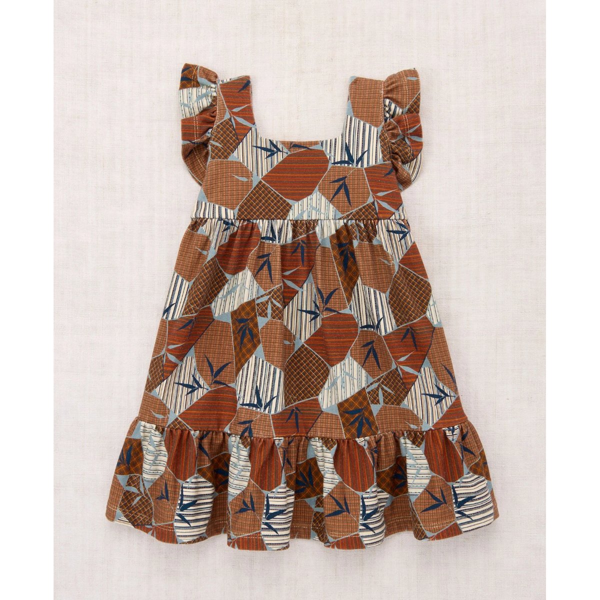 Misha&Puff】 RUFFLE SLEEVE DRESS (ROSE GOLD KYO