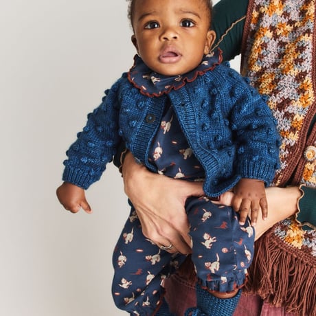 【Misha&Puff】BABY PIERROT ONESIE (MOONLIGHT CAT & MOUSE)