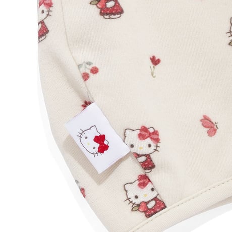 【 Jamie kay × HELLO KITTY 】JBGH264915 OC総柄プリントボンネット PNK（頭位46㎝前後）