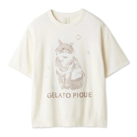 【 gelato pique 】 PWNT264068 ﾊﾞｽﾀｲﾑCATJQDﾌﾟﾙｵｰﾊﾞｰ IVR（size F）