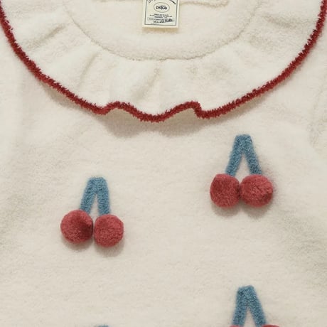 【 gelato pique 】PKNO264432 KIDSｴｱﾘｰﾓｺﾁｪﾘｰﾜﾝﾋﾟｰｽ IVR（size 90, 100）