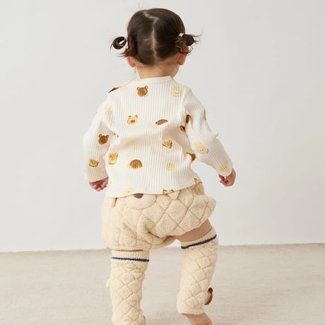 【 gelato pique 】PBGS264537 BABYｴｱﾓｺﾒﾛﾝﾊﾟﾝﾚｯｸﾞｳｫｰﾏｰ CRM