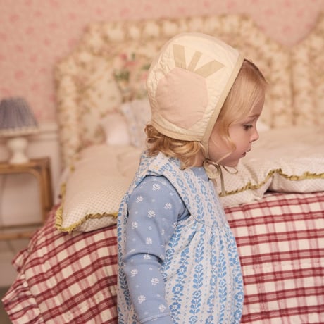 【 Apolina 】 BABY JERSEY HILDA OVERALL ROMPER - NORDIC FLORAL JACQUARD
