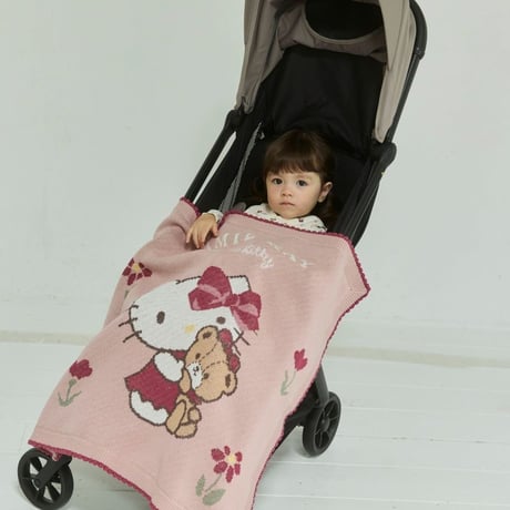 【 Jamie kay ×HELLO KITTY】 JKGG264908 ﾆｯﾄJQﾌﾞﾗﾝｹｯﾄ PNK