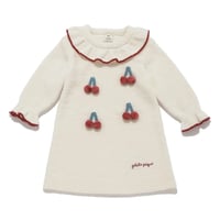 【 gelato pique 】PKNO264432 KIDSｴｱﾘｰﾓｺﾁｪﾘｰﾜﾝﾋﾟｰｽ IVR（size 90, 100）