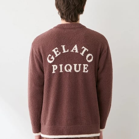 【 gelato pique 】PMNT264085 HOMMEﾍﾞﾋﾞ ｱﾆﾏﾙﾌﾞﾚｯﾄﾞｶｰﾃﾞ&ｽｶｰﾌ BRW (size M)