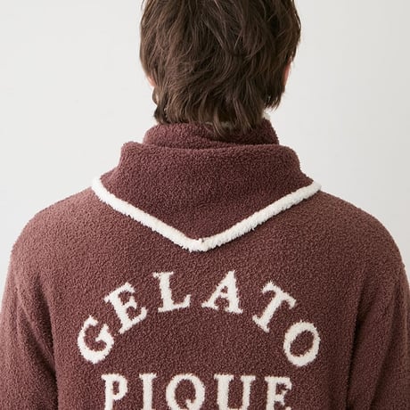 【 gelato pique 】PMNT264085 HOMMEﾍﾞﾋﾞ ｱﾆﾏﾙﾌﾞﾚｯﾄﾞｶｰﾃﾞ&ｽｶｰﾌ BRW (size M)