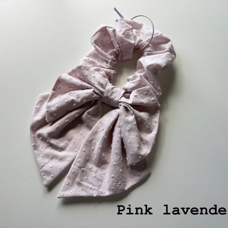 【mc】　Dobby ribbon scrunchie mini