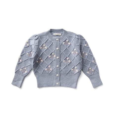 【 SOOR PLOOM 】HILMA CARDIGAN, POWDER