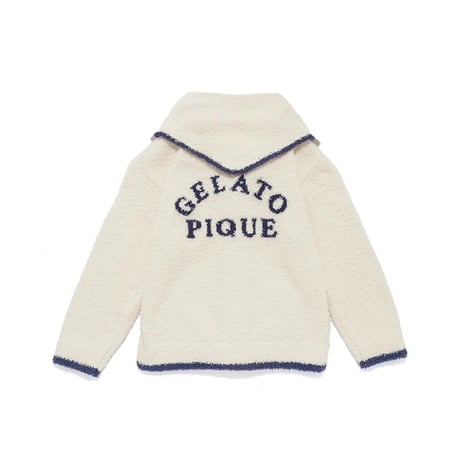 【 gelato pique 】PKNT264445 KIDSｱﾆﾏﾙﾌﾞﾚｯﾄﾞｶｰﾃﾞ&ｽｶｰﾌ CRM (size 90,100)