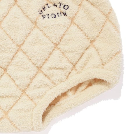 【 gelato pique 】PBNP264449 BABYｴｱﾓｺﾒﾛﾝﾊﾟﾝﾄﾞｯｸﾞﾌﾞﾙﾏ CRM (size 80)