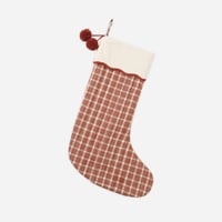 【 Rylee + Cru 】NOEL STOCKING RUBY PLAID