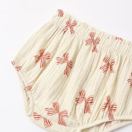 【 Rylee + Cru 】SOPHIA TOP + BLOOMER SET　PEPPERMINT BOWS