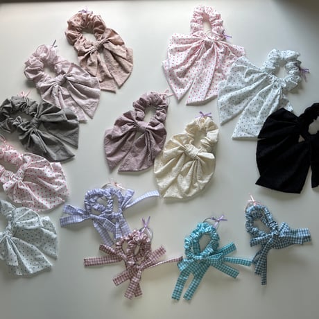 【mc】 Twin  scrunchie Gingham