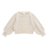 【 Jamie kay 】JKNT264066 ジャガードニットカーディガン Vanilla Evie OWHT（size 90~120）