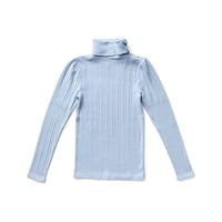 入荷後発送ご予約商品【 SOOR PLOOM 】POUF TURTLENECK, TALC POINTELLE