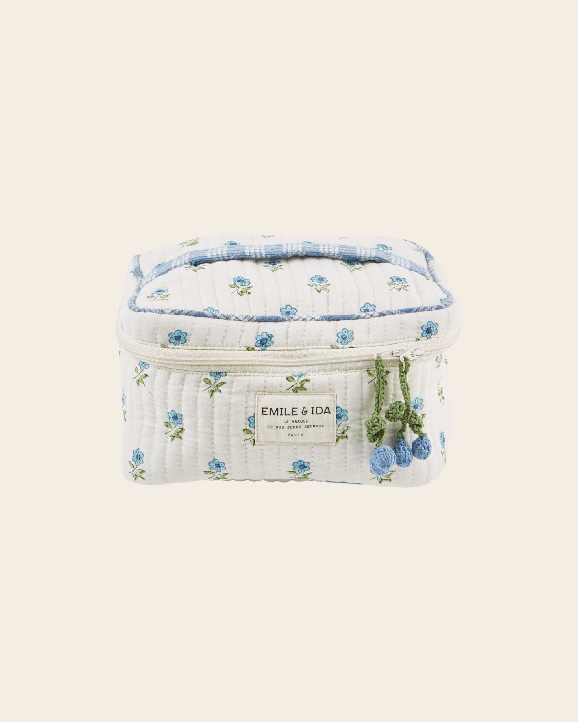 Emile et Ida】Vanity Ecru and blue floral | MIK