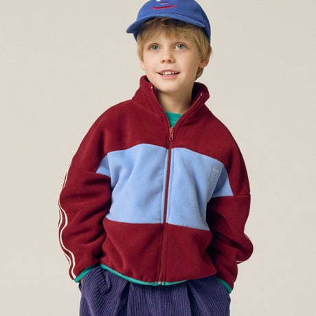 【The Campamento】 Burgundy Polar Sweatshirt - Burgundy