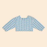 【 Apolina 】 TARA JERSEY PULLOVER - NORDIC FLORAL JACQUARD
