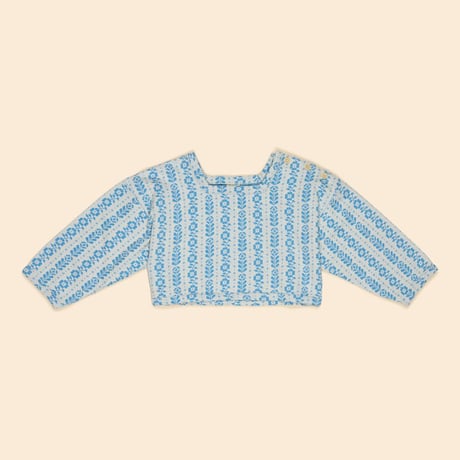 【 Apolina 】 TARA JERSEY PULLOVER - NORDIC FLORAL JACQUARD