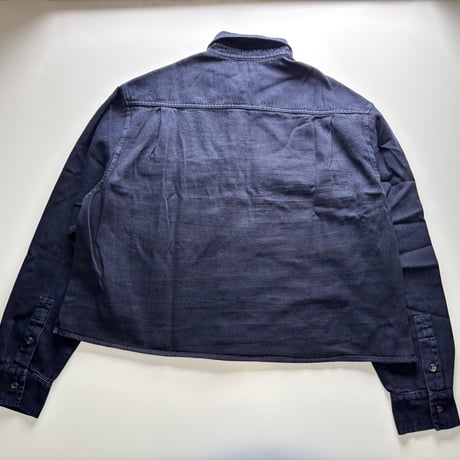 【BOBO CHOSES ADULT 】 Big corduroy pockets light denim shirt　M ,L